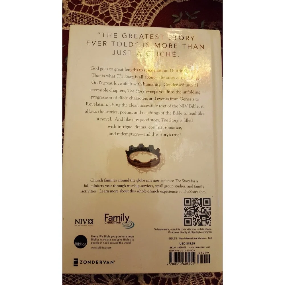 The Story The Bible as One Continuing Story of God and His People NIV Max Lucado